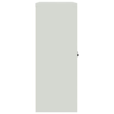 vidaXL Armario archivador acero gris claro y gris oscuro 90x40x105 cm