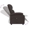 vidaXL Sill&oacute;n reclinable el&eacute;ctrico tela marr&oacute;n oscuro
