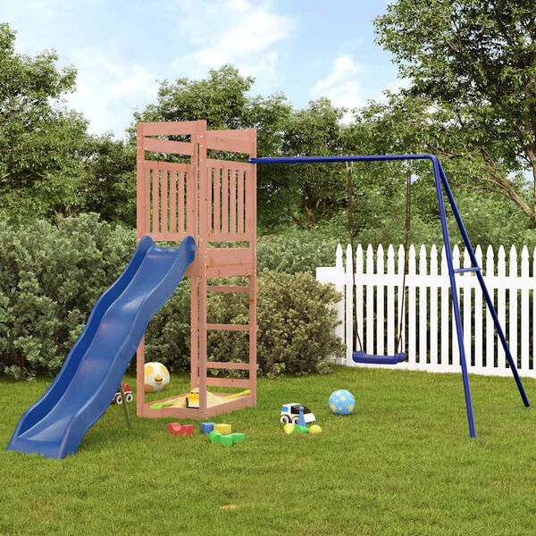 vidaXL Parque infantil de exterior madera maciza Douglas