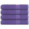 vidaXL Toallas FROGN 4 uds morado 100x200 cm 360 g/m&sup2;