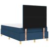 vidaXL Cama Box Spring LED con colch&oacute;n Azul 120 x 190 cm tela