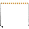 vidaXL Toldo retr&aacute;ctil con LED amarillo y blanco 250x150 cm