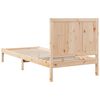 vidaXL Cama extralarga sin colchón madera maciza 100x210 cm