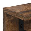 vidaXL Perchero de pared con estante Roble ahumado 80 x 10.5 x 10.5 cm