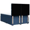 vidaXL Cama box spring con colch&oacute;n tela azul 160x200 cm