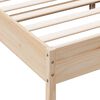 vidaXL Estructura de cama sin colch&oacute;n madera maciza de pino 160x200 cm