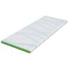 vidaXL Almohadillas para colchón Blanco y verde 70 x 200 cm