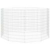 vidaXL Recinto animales corral 10 paneles hierro galvanizado 54x100 cm