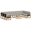 vidaXL Conjunto de sof&aacute;s de exterior 11 uds. 10 plaza