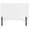 vidaXL Mesa de centro madera de ingenier&iacute;a brillo blanco 50x50x40 cm
