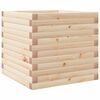 vidaXL Jardinera de madera maciza de pino 50x50x45,5 cm