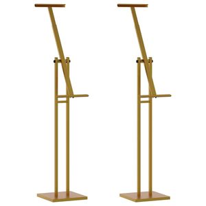vidaXL Pantallas de Feria 2 uds. Dorado 26,5 x 26,5 x 150 cm Acero