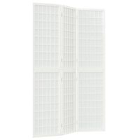 vidaXL Biombo plegable con 3 paneles estilo japonés blanco 120x170 cm
