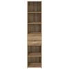 vidaXL Alacena Roble artesanal 40 x 42,5 x 185 cm Madera contrachapada