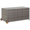vidaXL Caja almacenaje jard&iacute;n rat&aacute;n sint&eacute;tico gris claro 120x65x61 cm