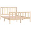 vidaXL Estructura de cama madera maciza 140x190 cm