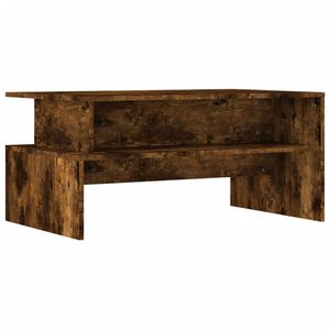 vidaXL Mesa de centro madera ingenier&iacute;a roble ahumado 90x55x42,5 cm