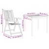 vidaXL Conjunto de Comedor de Jardín 7 pcs Marrón