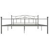 vidaXL Estructura de cama sin colch&oacute;n metal gris 180x200 cm