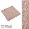 vidaXL Alfombra 20 pcs Beige 50 x 50 cm 100% Polipropileno