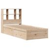 vidaXL Estructura de cama sin colch&oacute;n madera maciza pino 75x190 cm