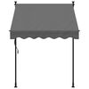 vidaXL Toldo retráctil de tela y acero gris antracita 150x150 cm