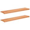 vidaXL Alfeizares 2 uds. Barnizado 110 x 25 x 2 cm