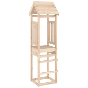 vidaXL Torre de juegos madera maciza de pino 52,5x46,5x206,5 cm