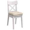 vidaXL Cojines para asiento 4 pcs Beige 45 x 45 cm Tela de microfibra