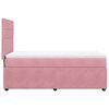vidaXL Cama box spring con colch&oacute;n terciopelo rosa 90x190 cm