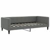 vidaXL Sofá cama nido tela gris oscuro 90x190 cm