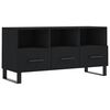 vidaXL Mueble de TV madera de ingenier&iacute;a negro 102x36x50 cm