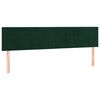 vidaXL Cama box spring con colch&oacute;n terciopelo verde oscuro 160x200 cm