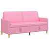 vidaXL Sof&aacute; con almacenamiento Rosa 172 x 78 x 87 cm Poli&eacute;ster