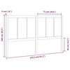 vidaXL Cabecero de cama madera maciza de pino 155,5x4x100 cm