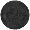 vidaXL Alfombra peluda de pelo largo moderna PAMPLONA negra &Oslash; 80 cm