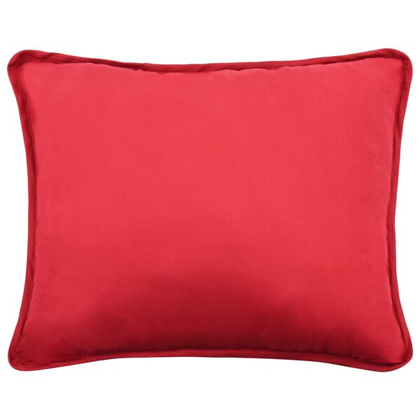 vidaXL Set de edredón de invierno 3 pzas tela burdeos 240x220/60x70 cm