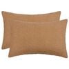 vidaXL Funda de almohada 2 uds. HEERLEN Beige 30 x 50 cm Boucl&eacute;