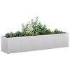 vidaXL Jardinera 200x40x40 cm de acero galvanizado