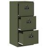 vidaXL Mueble archivador con caj&oacute;n Verde Oliva 45,5 x 42 x 106,5 cm
