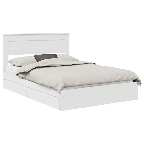 vidaXL Cama con almacenamiento 140 x 190 cm Madera de ingenier&iacute;a