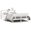 vidaXL Estructura de cama sin colch&oacute;n madera de pino blanca 140x200 cm
