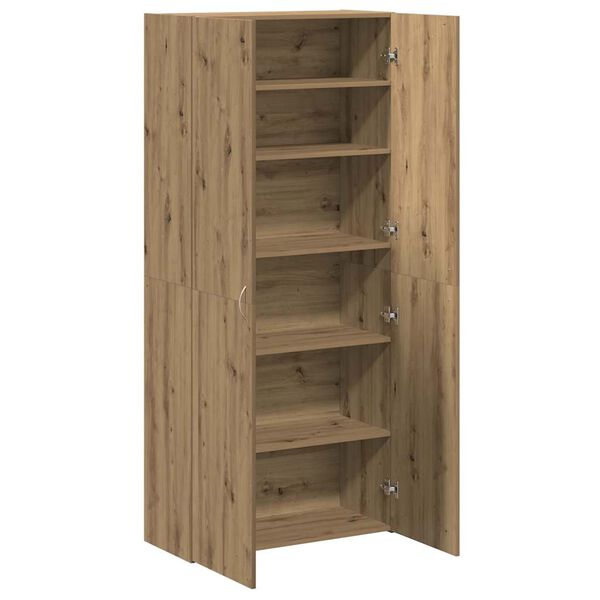 vidaXL Mueble zapatero madera ingenier&iacute;a roble artisan 80x35,5x180cm