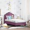vidaXL Estructura de cama para ni&ntilde;os peque&ntilde;os con cabecera Morado
