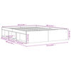 vidaXL Estructura de cama roble Sonoma 150x200 cm