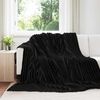 vidaXL Mantitas de Sof&aacute; 6 pcs Negro 240 x 220 cm Lana