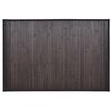 Alfombrilla de ba&ntilde;o de bamb&uacute; marr&oacute;n oscuro 60 x 90 cm
