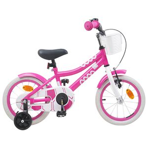 vidaXL Bicicleta Infantil 12 Pulgadas para 2-4 a&ntilde;os Rosa