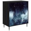 vidaXL Cajonera RAALTE Impresi&oacute;n de m&aacute;rmol azul 66 x 36,5 x 76 cm
