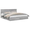 vidaXL Cama con almacenamiento con caj&oacute;n Gris Sonoma 200 x 200 cm